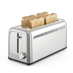 Tostadora Nilson Life Acero Inoxidable 2 Ranuras 1500W Calientabollos 7 Niveles