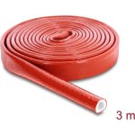 Manguito de cable Delock rojo silicona 300 cm