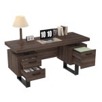 Bureau Welltin NK000102AAD 135x54 cm MDF 4 cm et Metal