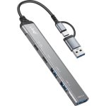 Hub LinQ 5 ports 480 Mbps modèle IT7806 avec charge 10 W et lecteur SD