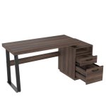 Bureau Welltin NK000103AAD 135x54cm MDF et acier avec tiroirs