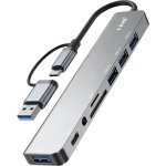 Hub LinQ 8 Ports 5 Gbps Modell IT7811 mit SD-Leser und Audio