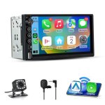 Autoradio Junsun 2din 7" mit kabellosem CarPlay und Android Auto