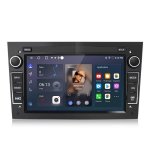 Autoradio JUNSUN 7 Zoll Android 15 CarPlay GPS Opel Meriva Corsa Astra Schwarz