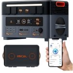 Estación de energía Oscal PowerMax 2400 Pro 2016Wh Batería LiFePO4 16 puertos LED Altavoces Control App