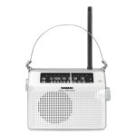 Radio portátil Sangean PR-D6 Analógica FM/AM MW Blanco