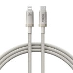 Cable Baseus Lightning a USB-C 1m Carga Rápida 20W Plata
