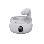 Auricolari Denver TWE-57W wireless Bluetooth 5.3 con controllo touch e microfono bianco