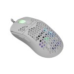 Mouse White Shark GALAHAD White USB 7200 DPI Ambidestro Bianco RGB
