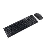 Teclado TooQ TQKMW-3102-B membrana inalámbrico con ratón slim negro