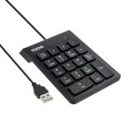 Clavier TooQ TQK-2001-B membrane compact USB noir 19 touches