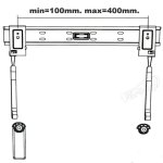 Fersay Soporte TV Pared 32 a 55" VESA 400x400 Máx 50 kg Negro