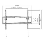 Fersay Soporte TV Pared 37 a 70" VESA 200x200 a 600x400 Máx 35Kg