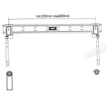 Fersay Soporte TV Pared 32 a 60" VESA 600x600 Máx 50 kg Negro