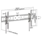 Fersay Soporte TV Pared 43 a 90" VESA 200x200 a 800x400 Máx 75Kg