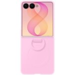Funda para móvil Samsung Silicona Rosa Magnética con anilla para Galaxy Z Flip8
