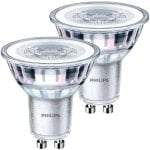 Ampoule LED Philips GU10 4,6W blanc chaud 2700K 355lm pack 2