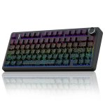 Clavier Aula F75 Gaming Tri-mode 4000mAh Hot-swappable RGB Noir