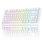 Clavier Aula F75 Gaming Tri-mode 4000mAh Hot-swappable RGB PBT compact