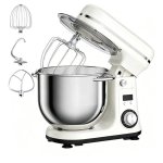Batidora de pie Autrucker 6L 1200W DC silenciosa con temporizador y accesorios