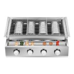 Parrilla Autrucker GB-04A 4 Quemadores Altura Ajustable Sin Humo
