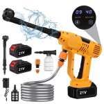 Hidrolavadora Inalámbrica Autrucker 21V 65 Bar 10 Velocidades LCD