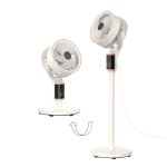 Ventilateur de sol/table Autrucker 40W 10" 12 vitesses Oscillation Silencieux Télécommande Minuterie