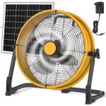 Ventilatore Portatile Solare Autrucker 15W 12'' Batteria Silenzioso 4 Velocità Esterno