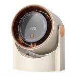 Ventilatore da Tavolo Senza Pale Autrucker Bianco 110V 5 Velocità Silenzioso USB