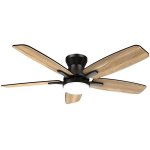 Ventoinha de Teto com Luz Autrucker 42" LED 6 Velocidades Silenciosa Comando