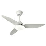 Ventilateur de Plafond avec Lumière Autrucker 40W 100cm 6 Vitesses Télécommande Contrôle Intelligent