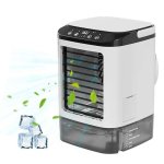 Ventilateur Portable Autrucker 900ml 3 Vitesses LED Couleur Brumisateur Silencieux