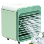 Mini Ventilator Autrucker USB 15W 3 Stufen Luftbefeuchter Kabellos Grün