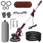 Lijadora de Pared Autrucker 225mm 1300W 6 Velocidades Autoaspiración LED Telescópica
