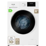Lavadora Evvo Terra N8 Carga Frontal 8 kg 1400 rpm A Blanca 16 programas