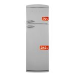 Frigorífico Dos Puertas Evvo F50 Retro Total No Frost 179,5cm 312L E Gris