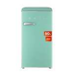 Frigorífico Mini Evvo F26G Vintage 90cm 95L E Verde Aquamarina