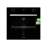Horno Multifunción Evvo Home H20 72L 60cm Hidrolítico A Vapor Triple Cristal Negro