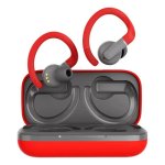 Auriculares CANYON OnRun 11 Sport inalámbricos Bluetooth 5.4 deportivos gris y rojo