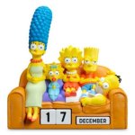 Calendario Perpetuo 3D de Resina Los Simpson ERIK Multicolor