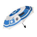 Guarda-chuva Star Wars R2-D2 Tamanho Completo Octogonal Azul e Branco