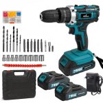 Taladro Percutor Atornillador Inalámbrico Blossom 21V 3 en 1 con 2 Baterías