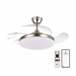Ventilador de Techo con Luz Bilake Two 50W 108cm Motor DC Aspas Retráctiles Bluetooth Mando