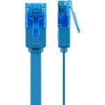 Cable de red Goobay 96295 Cat6a 0,5 m plano azul U/UTP RJ-45 macho-macho