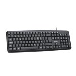 Clavier Accetel PCT208 USB noir portugais ergonomique et fiable