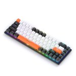 Clavier Accetel Pct590bt mécanique sans fil blanc portugais Bluetooth