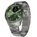 Withings Scanwatch Nova Bluetooth GPS 42mm Aço Inoxidável Verde Cardiofrequencímetro SpO2