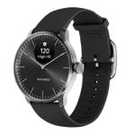 Withings Scanwatch Light Bluetooth 37mm Gold Fluoroelastomer Armband Schwarz Herzfrequenzmesser