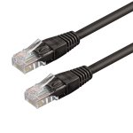 Netzwerk kabel WP Cat6 UTP RJ45 2 m Schwarz