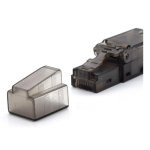 RJ-45 Steckverbinder WP WPC-MDP-88-6AUP-TL Cat6a werkzeuglos schwarz transparent